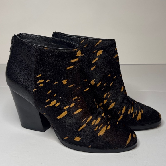 Cole Haan Grand Ambition Block Heel Calf Hair Upper Ankle Boots, Rodeo Western - Picture 4 of 16